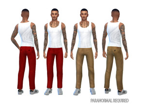 Sims 4 — Dickies Pants For Men by AeroJay — - Pants For Adult - 2 Swatches - Paranormal Required - Thank You