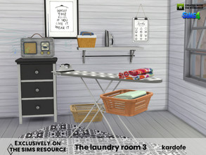 Sims 4 — The laundry room 3 by kardofe — Laundry room, this is the third part of a three-part series, where you will find