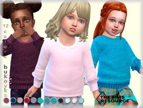Sims 4 — Sweater  Toddler female by bukovka — Sweater for toddlers of girl. Installed autonomously, suitable for the base