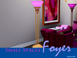 Sims 3 — Small Spaces Foyer Torchiere Lamp by Cashcraft — A vintage torchiere floor lamp, lighting that makes a