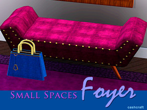 Sims 3 — Small Spaces Foyer Chaise by Cashcraft — A designer chaise/loveseat for a small spaces foyer. Created by