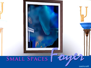 Sims 3 — Small Spaces Foyer Painting by Cashcraft — Abstract painting Giddy Up by famed artist Cashcraft, created for