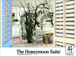 Sims 4 — The Honeymoon Suite  by ALGbuilds — Romance in the air. Your Sims can enjoy a romantic getaway in this honeymoon