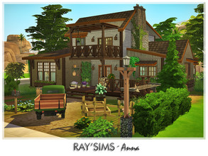 Sims 4 — Anna by Ray_Sims — This house fully furnished and decorated, without custom content. This house has 2 bedroom