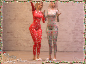 Sims 4 — TSR Christmas 2021 - Kacey Onesie by Dissia — Cute onesie for adults in many christmas patterns :) Available in