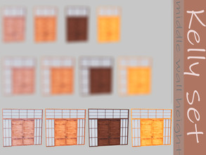 Sims 4 — [SJB] Kelly set double door 4 tiles M by Ylka by Ylka — The double door for a medium wall height with a window