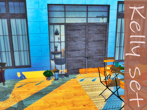 Sims 4 — Kelly set by Ylka by Ylka — This is a set of double doors. I didn't have enough doors that I wanted in my game,