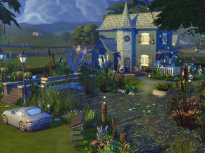 Sims 4 — Just a moment no cc by sgK452 — Lot 50x40 - Henford-on-Bagley. Removed from stressful life, this blue cottage in