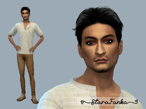Sims 4 — Nikhil Barenjee by starafanka — DOWNLOAD EVERYTHING IF YOU WANT THE SIM TO BE THE SAME AS IN THE PICTURES NO