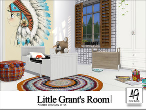 Sims 4 — Little Grant's Room by ALGbuilds — A cute modern style toddler bedroom. Enjoy. Happy simming!