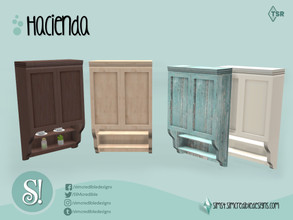 Sims 4 — Hacienda cabinet 1 by SIMcredible! — by SIMcredibledesigns.com available at TSR 5 colors variations