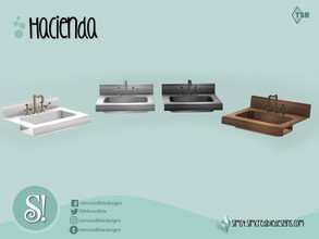 Sims 4 — Hacienda Sink by SIMcredible! — by SIMcredibledesigns.com available at TSR 5 colors variations