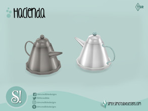 Sims 4 — Hacienda Add-ons Kettle by SIMcredible! — by SIMcredibledesigns.com available at TSR 2 colors variations