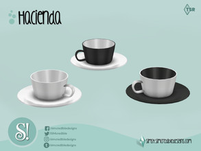 Sims 4 — Hacienda Add-ons teacup by SIMcredible! — by SIMcredibledesigns.com available at TSR 3 colors variations