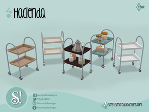 Sims 4 — Hacienda Add-ons cart by SIMcredible! — by SIMcredibledesigns.com available at TSR 5 colors variations