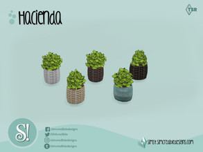 Sims 4 — Hacienda Add-ons herbs by SIMcredible! — by SIMcredibledesigns.com available at TSR 5 colors variations