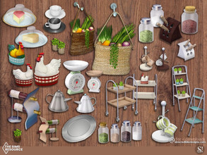 Sims 4 — Hacienda Add-ons [web transfer] by SIMcredible! — The Hacienda kitchen has its own full set of add-ons. Bringing