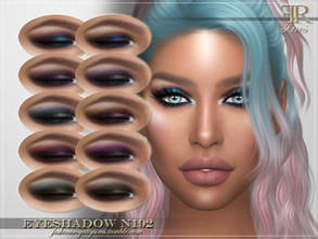 Sims 4 — Eyeshadow N192 by FashionRoyaltySims — Standalone Custom thumbnail 10 color options HQ texture Compatible with