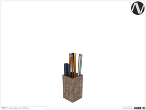 Sims 4 — Cleveland Pen Holder by ArtVitalex — Office And Study Room Collection | All rights reserved | Belong to 2021