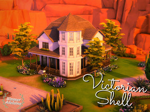 Sims 4 — Victorian Shell by simmer_adelaina — This victorian shell is a house perfect for a family. It has 4 bedrooms, 3