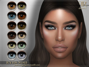 Sims 4 — Eyes N163 by FashionRoyaltySims — Standalone Custom thumbnail All ages and genders 12 color options HQ texture