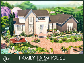 Sims 4 — Family Farmhouse - gallery  by Summerr_Plays — Large modern farmhouse style family home with 3 bedrooms and 4
