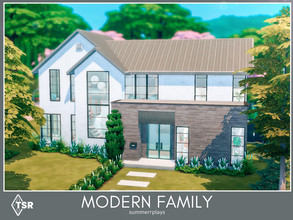 Sims 4 — Modern Family Home -  gallery by Summerr_Plays — A modern home for your Sims family in Newcrest, perfect for a