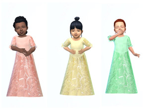 Sims 4 — ErinAOK Toddler Dress 1121 by ErinAOK — Toddler Dress 9 Swatches