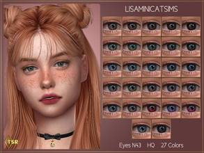 Sims 4 — LMCS Eyes N43 (HQ) by Lisaminicatsims — -New Mesh -27 swatches -All Skin