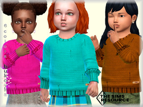 Sims 4 — Sweater  Toddler female by bukovka — Sweater for toddlers of girl. Installed autonomously, suitable for the base