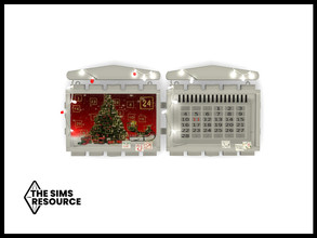 Sims 4 — Snowbird Advent Calendar and Lights by seimar8 — Maxis match Christmas advent calendar Snowy Escape Expansion