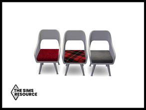 Sims 4 — Snowbird Dining Chair by seimar8 — Maxis match dining chair Tiny Living Stuff pack required