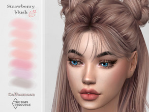 Sims 4 — Strawberry blush by coffeemoon — 9 color options: pink, red, orange, purple etc. for female and male: toddler,