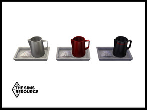 Sims 4 — Snowbird Jug and Napkins by seimar8 — Maxis match kitchen jug on a tray with napkins Dine Out Game Pack required