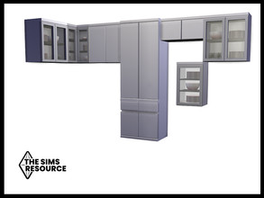 Sims 4 — Snowbird Kitchen Cabinet by seimar8 — Maxis match white kitchen cabinet Base Game