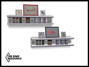 Sims 4 — Snowbird Kitchen Shelf by seimar8 — Maxis match kitchen shelf Cool Kitchen Stuff pack required