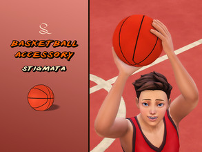 Sims 4 — Basketball Accessory by simlasya — 1 swatch All LODs New mesh Toddler to elder Custom thumbnail Not compatible