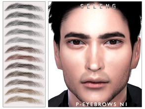 Sims 4 — P-Eyebrows N1[Patreon] by Seleng — The eyebrows has 21 colours and HQ compatible. Allowed for teen, young adult,
