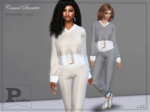 Sims 4 — Casual Sweater by pizazz — Casual Sweater for your sims 4 games. the image above was taken in-game so that you