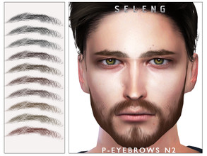 Sims 4 — P-Eyebrows N2[Patreon] by Seleng — The eyebrows has 21 colours and HQ compatible. Allowed for teen, young adult,