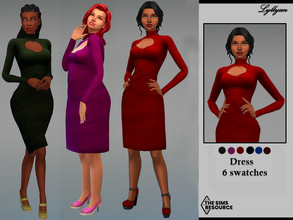 Sims 4 — Dress adult - Susan by LYLLYAN — Dress adult in 6 swatches.