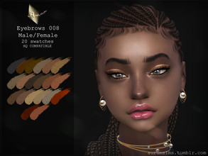 Sims 4 — Eyebrows 008 by AurumMusik — New eyebrows in 20 colours for male and female sims by Aurum