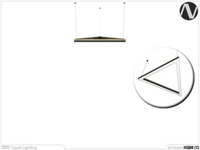Sims 4 — Squid Ceiling Lamp Triangle Short by ArtVitalex — Lighting Collection | All rights reserved | Belong to 2021