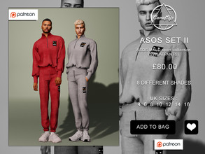 Sims 4 — [PATREON] ASOS MALE COLLECTION - SET II (Sweatpants) by Camuflaje — * New mesh * Compatible with the base game *