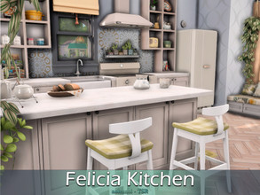 Sims 4 — Felicia Kitchen / TSR CC Only by nolcanol — Felicia Kitchen CC used! Please, read the Required section. Room:
