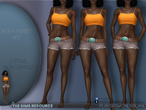 Sims 4 — Body Preset N07 by PlayersWonderland — You want more diversity in your game? Then this new bodypreset might be