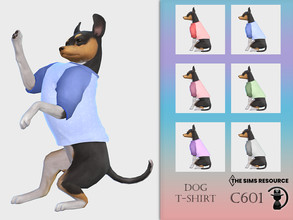 Sims 4 — Dog T-shirt C601 by turksimmer — 6 Swatches Compatible with HQ mod Works with all of skins Custom Thumbnail All