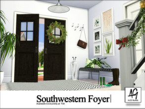Sims 4 — Southwestern Foyer  by ALGbuilds — Southwestern styled foyer that would go great in any foyer. Enjoy!