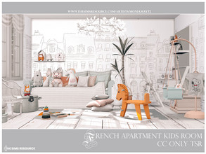 Sims 4 — French Apartment Kids Room by Moniamay72 — A beautiful french accent Kids Room in classic and country style.The