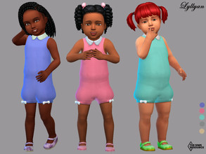 Sims 4 — Jumpsuit toddler Alanna by LYLLYAN — Jumpsuit toddler in 5 swatches